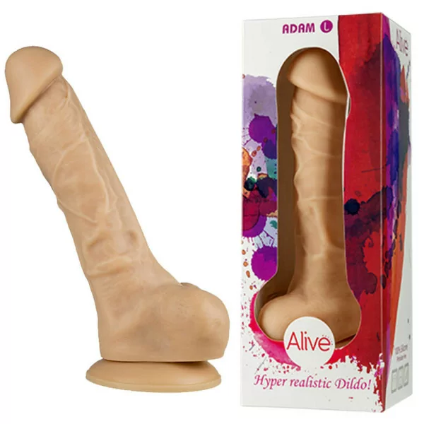 Adam 21cm - Realistische dildo met dubbele dichtheid - Alive (€ 29,55) | Poppers Express