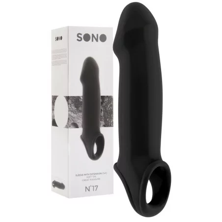 SONO 17 — Black Penis Extension Sheath (+ 3.5cm) - SONO (€39.37) | Poppers Express