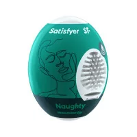 Satisfyer Egg Naughty - Self-Lubricated Masturbator - Satisfyer (€4.86) | Poppers Express