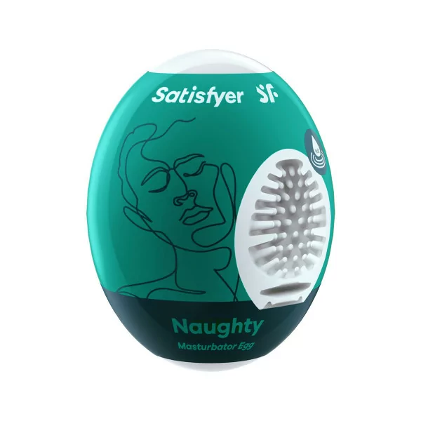 Satisfyer Egg Naughty - Self-Lubricated Masturbator - Satisfyer (€4.86) | Poppers Express