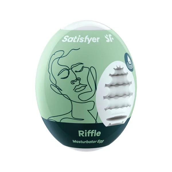 Satisfyer Egg Riffle - Self-Lubricated Masturbator - Satisfyer (€4.90) | Poppers Express