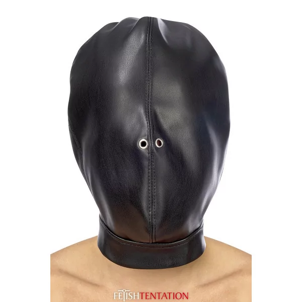 Gesloten Verstelbare BDSM Masker van Leer - Fetish Tentation (€ 21,90) | Poppers Express