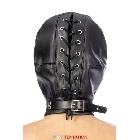 BDSM Masker van Leer met Ogen en Mond Openingen - Fetish Tentation (€ 24,90) | Poppers Express