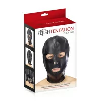 BDSM Masker van Leer met Ogen en Mond Openingen - Fetish Tentation (€ 24,90) | Poppers Express