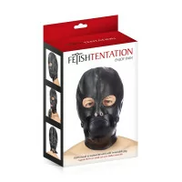 BDSM Masker van Leer met Verwijderbare Knevel - Fetish Tentation (€ 28,90) | Poppers Express