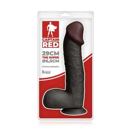 The Super Black: XXL Dildo 29 x 6.5 cm - Captain red (€49.90) | Poppers Express