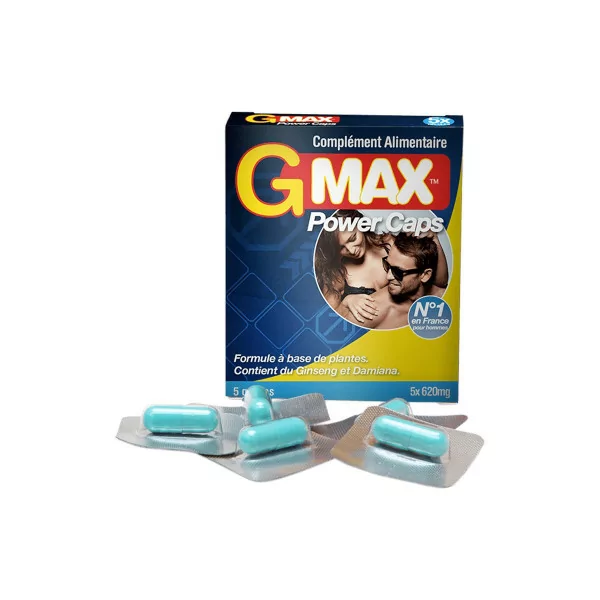 G-Max Power Caps Man - 5 Afrodisiacum-capsules - G-MAX (€ 21,90) | Poppers Express