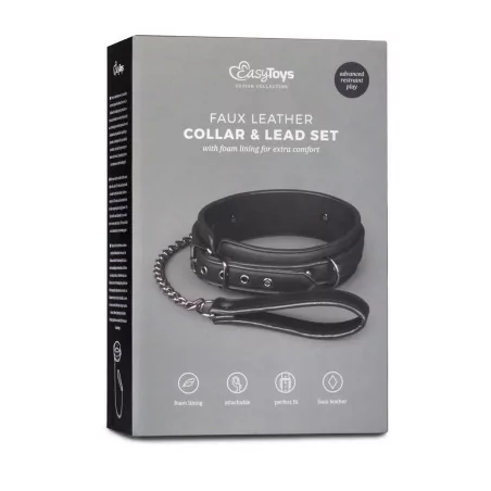 Collar y correa de metal - Colección fetiche - Easytoys Fetish Collection (54,00 €) | Poppers Express