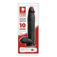 Dildo vibrante 31 x 6 cm Nero - The Power Black - Captain red (48,90 €) | Poppers Express