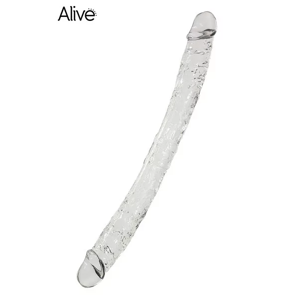 Transparent Double Dildo 40cm - Supreme - Alive (€29.90) | Poppers Express