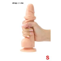 Gleithautdildo mit doppelter Dichte S - Strap On Me