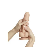 Gleithautdildo mit doppelter Dichte S - Strap On Me