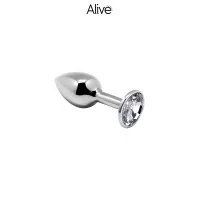 Diamanten metalen anaalplug maat M - anaal genot - Alive (€ 12,90) | Poppers Express