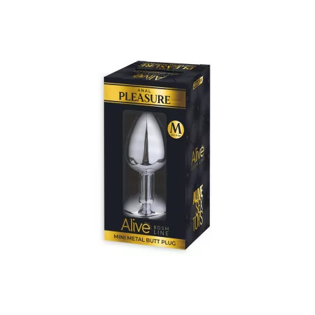 Diamanten metalen anaalplug maat M - anaal genot - Alive (€ 12,90) | Poppers Express