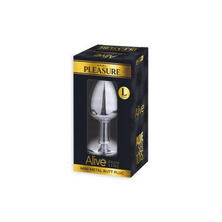 Plug anale in metallo diamantato taglia L - Piacere anale - Alive (16,90 €) | Poppers Express