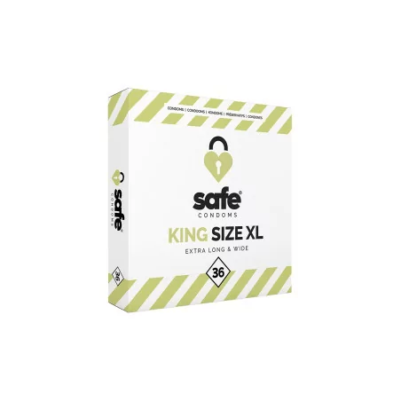 36 préservatifs Safe King Size XL - Safe (19,90 €) | Poppers Express