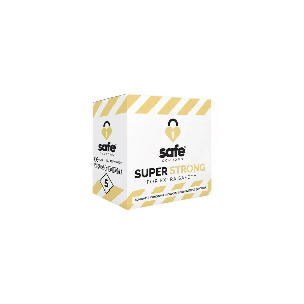 5 sichere superstarke Kondome - sehr widerstandsfähig - Safe (4,90 €) | Poppers Express