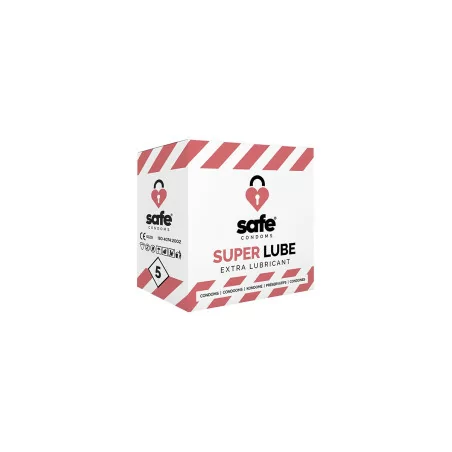 5 préservatifs Safe Super Lube - Extra Lubrification - Safe (4,95 €) | Poppers Express