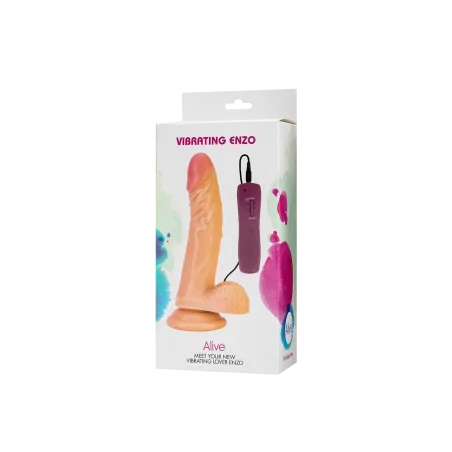 Consolador Vibrador Realista Enzo - 21cm - Alive (34,90 €) | Poppers Express