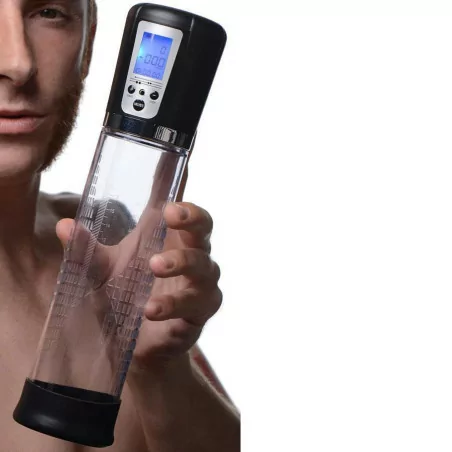 Automatic Penis Pump with LCD Display - Rechargeable - Blue Junker (€78.90) | Poppers Express