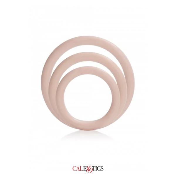 Pack of 3 skin-colored silicone rings - (€6.99) | Poppers Express