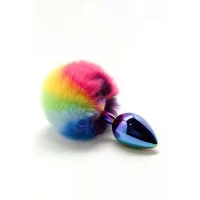 Analplug mit Pompon - Filippi Rainbow - Wooomy (15,90 €) | Poppers Express