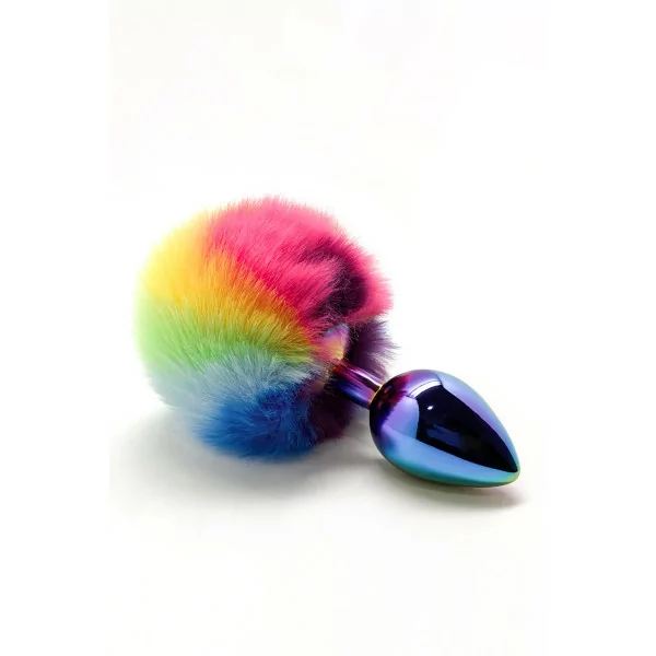 Analplug mit Pompon - Filippi Rainbow - Wooomy (15,90 €) | Poppers Express