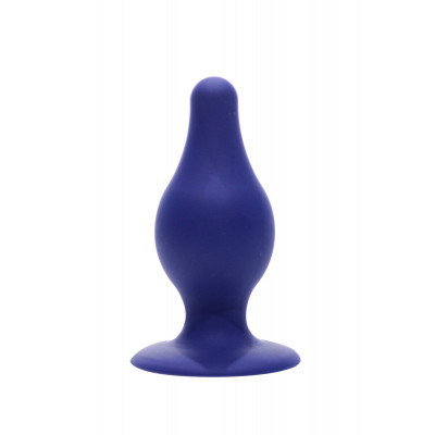 Blue double density anal plug 9.3 cm - SilexD