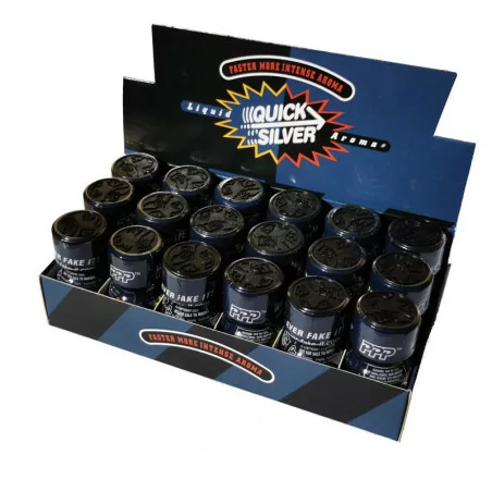 Doos met 18 Quick Silver poppers 10ml - Kortingsprijzen - Poppers (€ 160,20) | Poppers Express