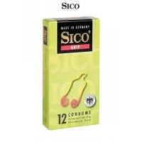 12 preservativos Sico GRIP - Sico (7,53 €) | Poppers Express