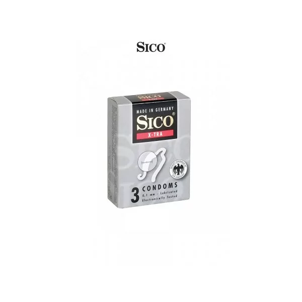 3 preservativi Sico X-TRA - Sico (2,16 €) | Poppers Express