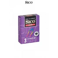 Preservativos 3 sabores - Sico COLOR - Sico (2,16 €) | Poppers Express