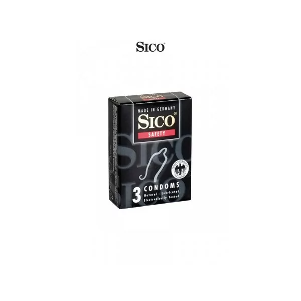 3 preservativos Sico SEGURIDAD - Sico (2,16 €) | Poppers Express