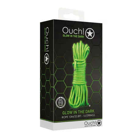 Cuerda bondage que brilla en la oscuridad - 10 metros - Shots Toys (36,90 €) | Poppers Express