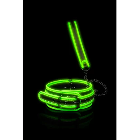 Fetish Glow in the Dark Collar & Leash - Ouch! (€26.90) | Poppers Express