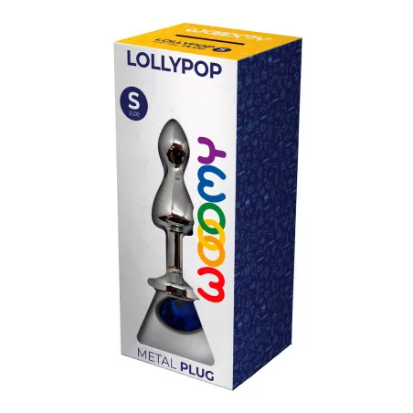 Plug Double Strass Bleu S - Lollypop - Wooomy (17,90 €) | Poppers Express