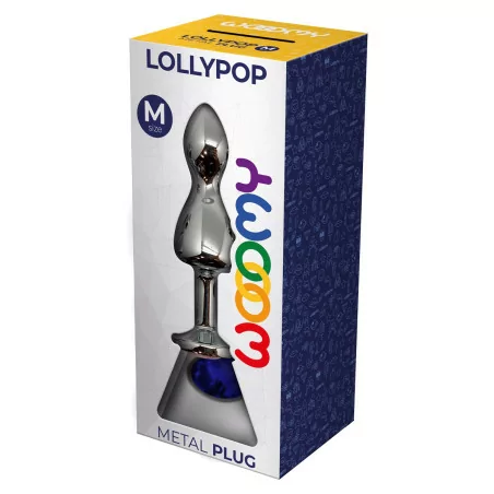 Double Blue Jewel Plug M - Lollypop - Wooomy (€21.90) | Poppers Express