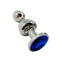 Plug Doppio con Cristallo Blu L - Lollypop - Wooomy (24,90 €) | Poppers Express