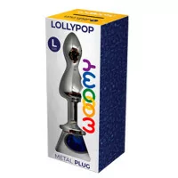 Plug Doppio con Cristallo Blu L - Lollypop - Wooomy (24,90 €) | Poppers Express