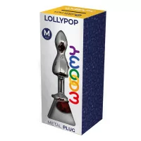 Doppelter Plug mit Rotem Strass M - Lollypop - Wooomy (21,90 €) | Poppers Express