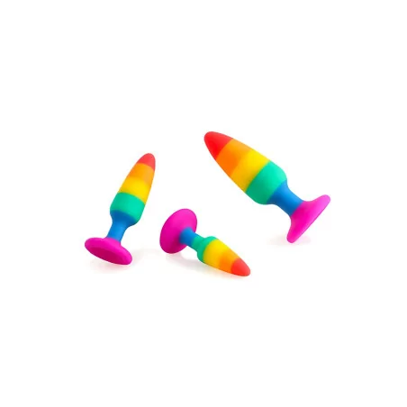 Hiperloo Rainbow Plug - Size S — 9 x 2.4 cm - Wooomy (€26.90) | Poppers Express