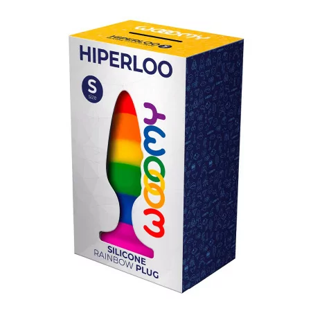 Hiperloo Rainbow Plug – Größe S – 9 x 2,4 cm - Wooomy (26,90 €) | Poppers Express