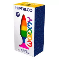 Hiperloo Rainbow Plug - Size M — 11 x 2.9 cm - Wooomy (€34.90) | Poppers Express