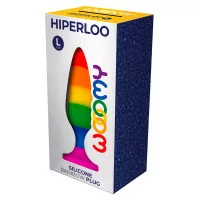 Hiperloo Rainbow Plug - Size L — 13.1 x 3.9 cm - Wooomy (€49.90) | Poppers Express