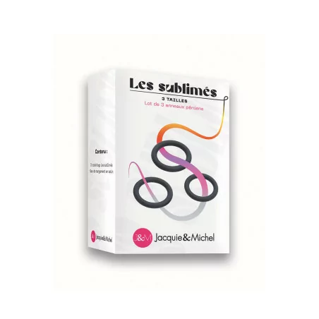 Set van 3 Stretchbare Siliconen Cockringen - Jacquie & Michel Toys (€ 12,90) | Poppers Express