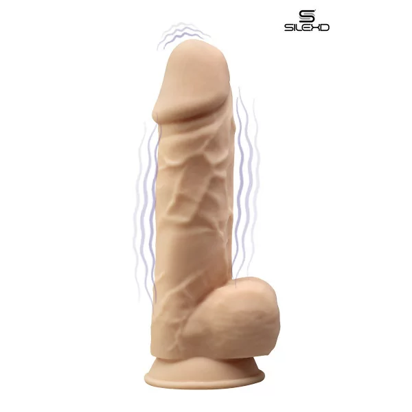 Consolador Vibrador Tacto Piel 21,5 cm - Silexd - SilexD (69,90 €) | Poppers Express