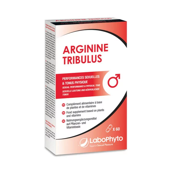 Testosterone & Sexual Vitality Booster: Arginine Tribulus — 60 Capsules - Labophyto (€24.91) | Poppers Express