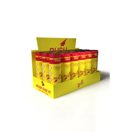 Rush Original - Box Promotionnelle de 18 Flacons 24ml Slim - Poppers Rush (185,70 €) | Poppers Express