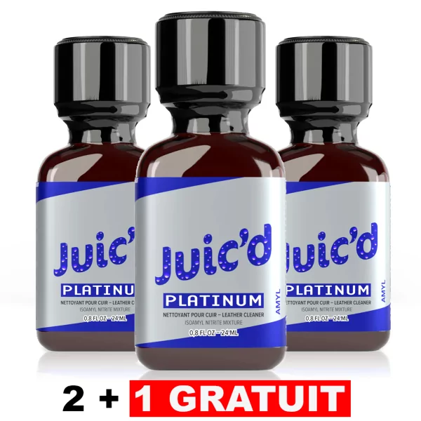 Lotto 3 Juic'd Platinum di cui 1 gratis - Amyl (39,70 €) | Poppers Express