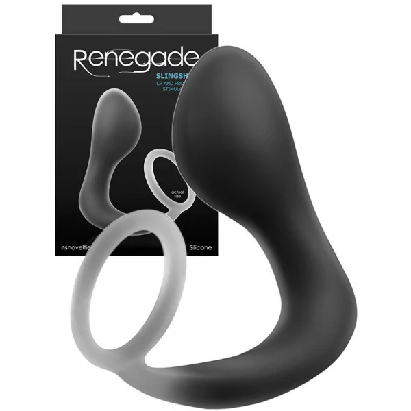 Slingshot: Plug de Estimulación Prostática con Anillo para el Pene - NS Novelties (34,90 €) | Poppers Express